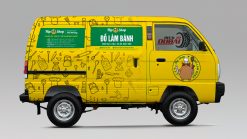 Dán Quảng Cáo Trên Xe Ô Tô Mẫu Bánh Trung Thu 0046