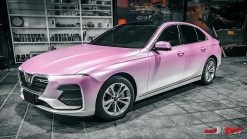 Wrap Đổi Hai Màu Trắng Hồng Xe Vinfast Lux A 2.0