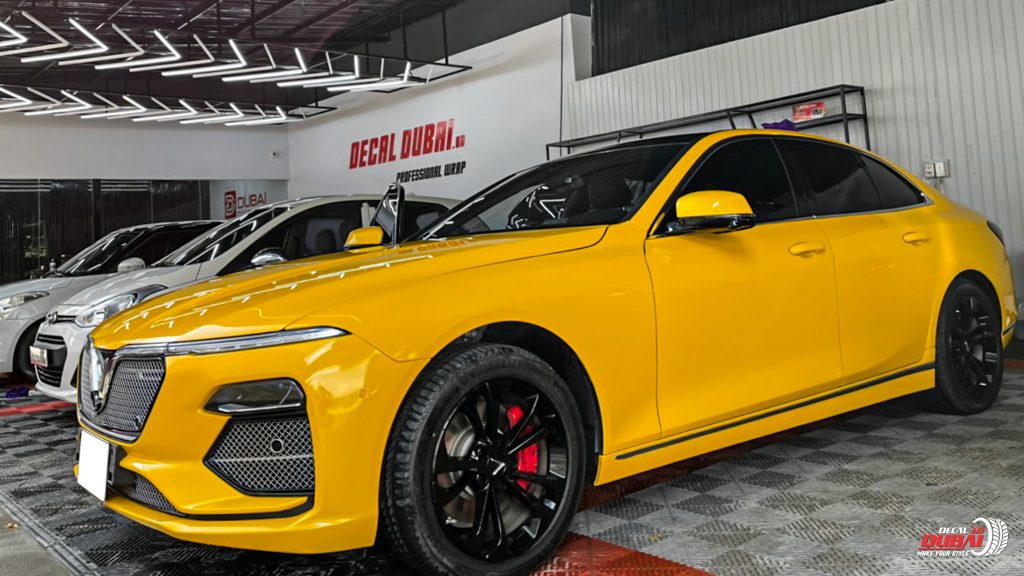Dán Đổi Màu Xe Vinfast Lux A 2.0 Vàng
