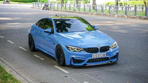 Dán Đổi Màu Xe BMW Blue Sky
