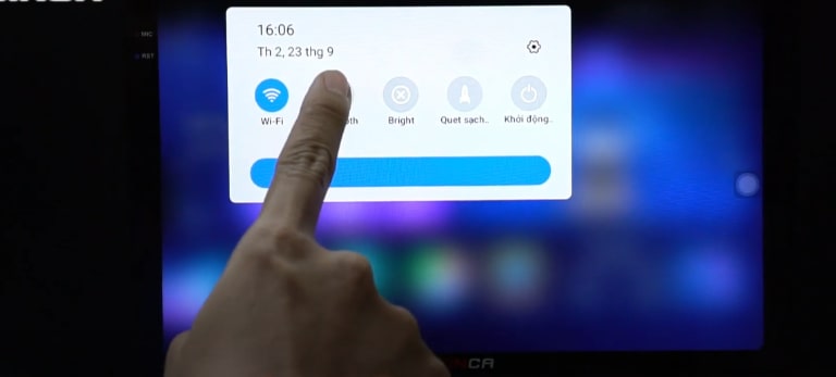sử dụng màn hình android winca