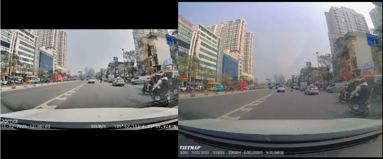 camera hành trình limo green kết nối wifi dễ dàng