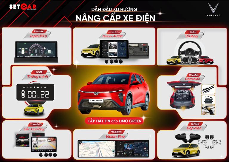 Gợi ý combo độ xe điện Vinfast Limo Green giá tốt