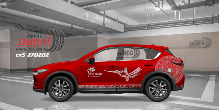 dán decal vinfast limo green theo yêu cầu