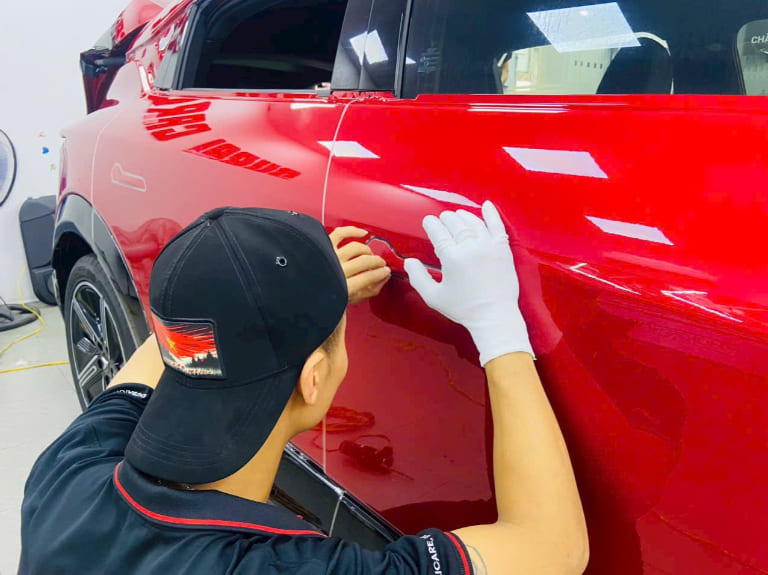 dán ppf vinfast limo green thẩm mỹ cao