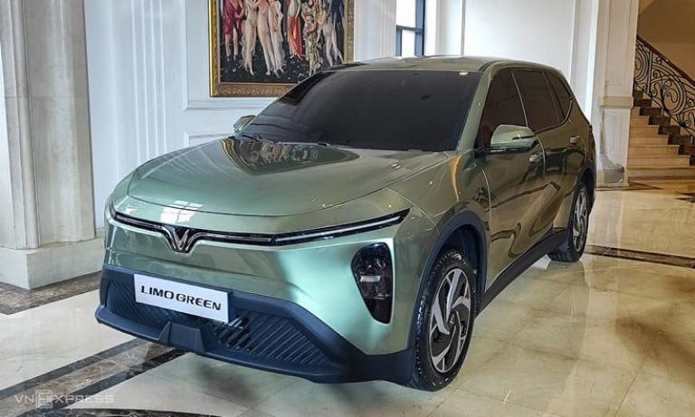 xe vinfast limo green màu xanh độc đáo